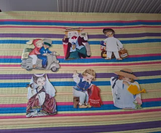 Lote 6 cuentos infantiles troquelados antiguos