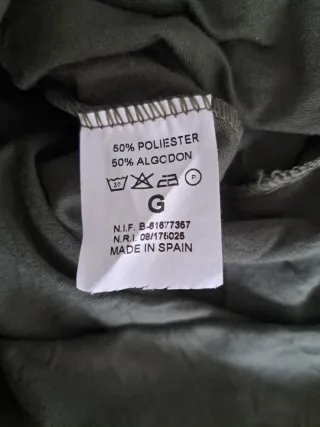 Vestido cruzado verde militar T.40/42