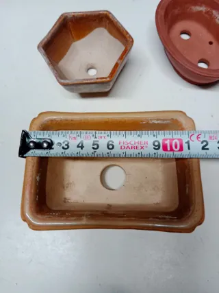 Lote 4 Macetas Bonsái Cerámica