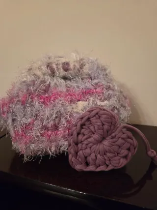 Borsa donna uncinetto cuore