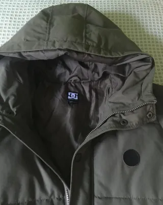 Abrigo Parka DC Talla 16 Años Verde