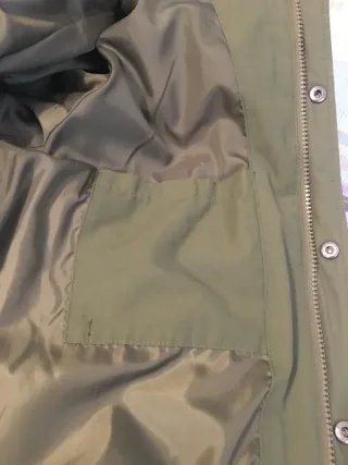 Abrigo Parka DC Talla 16 Años Verde