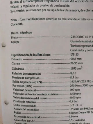 Manual Técnico Ford Escort RS Cosworth