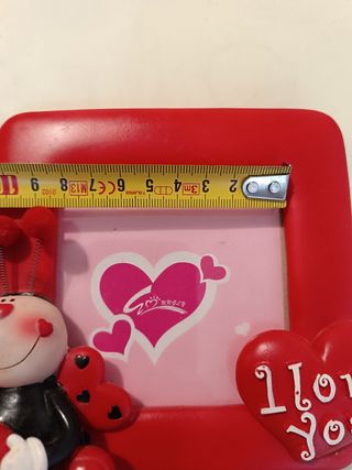 Cornice portafoto a forma di coccinella