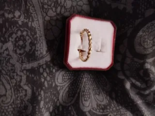 Anillo Corazón Perla Oro