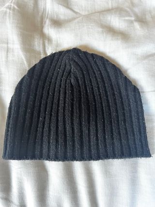 Gorro de lana negro mujer