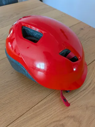 Casco bici Decathlon rojo Talla xs (48-52 cm)