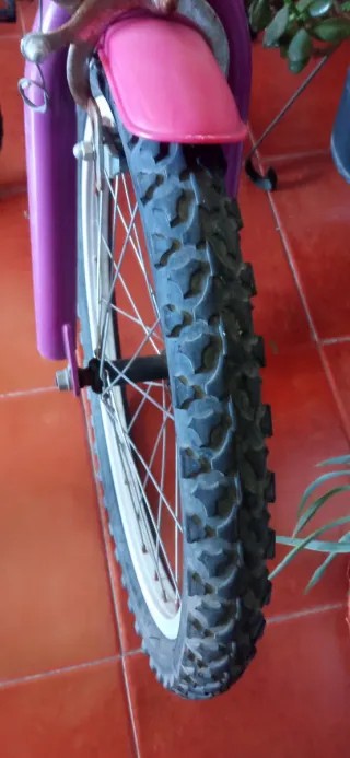 Bicicleta niña morada