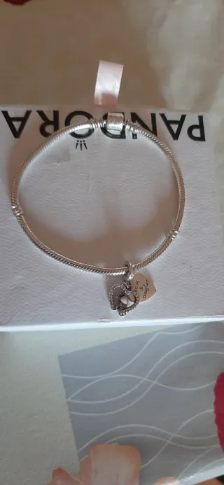 Pulsera Pandora Talla 19 con Charm Corazón
