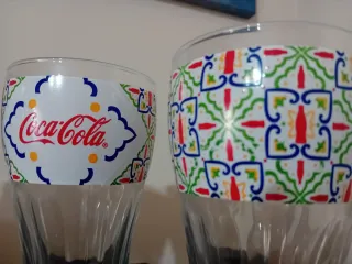 Set 6 Bicchieri Coca-Cola Design Etnico