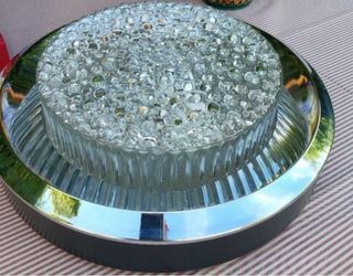 Lámpara Vintage Cristal y Metal