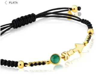 Pulsera TOUS Follow Vermell Baño Oro y piedras