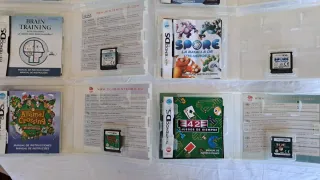 Nintendo DS Blanca + 6 Juegos y Accesorios