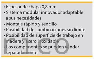 Conjunto Taller 3 Módulos S/Madera Azul Gris Edición Limitada