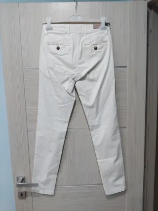 Pantaloni uomo taglia 42 color panna