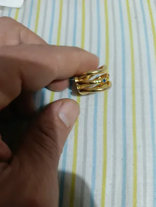 Dos Anillos Bimba y Lola Dorado Multicolor