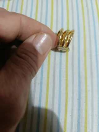 Dos Anillos Bimba y Lola Dorado Multicolor