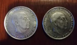 Moneda 100 Pesetas Plata 1966 Franco