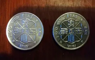 Moneda 100 Pesetas Plata 1966 Franco