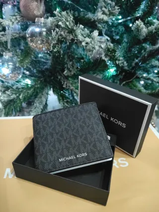 Portafoglio Michael Kors uomo nero monogram