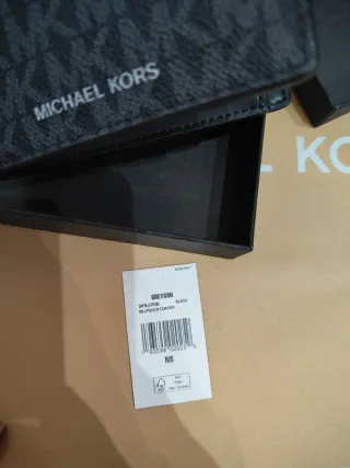 Portafoglio Michael Kors uomo nero monogram