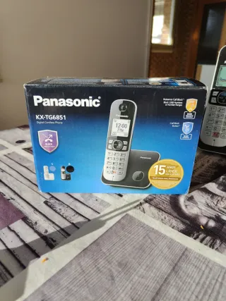 Teléfono Inalámbrico Panasonic Negro/Plata