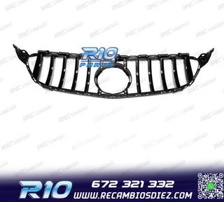 PARRILLA MERCEDES W205 14-18 LOOK AMG GT CROMO NEGRO