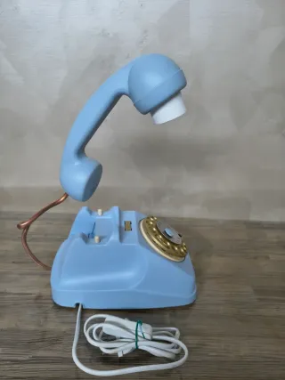Lampada Telefono Sip Vintage Azzurro