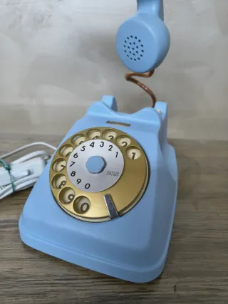 Lampada Telefono Sip Vintage Azzurro