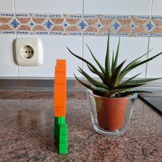 Flor Fuego Pixel Art XXL Naranja