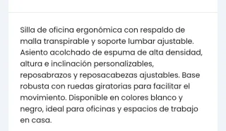 Silla de oficina lum