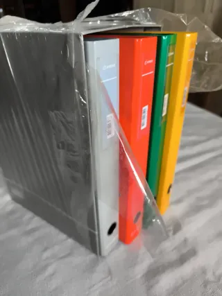 Pack 4 Carpetas de 2 anillas Ambar