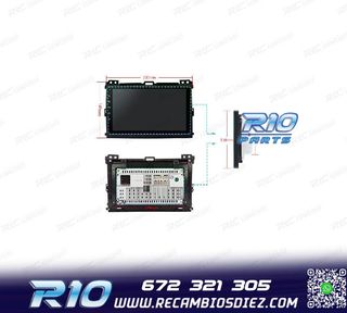 RADIO GPS ANDROID 12 PARA TOYOTA LAND CRUISER 02-09