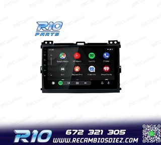 RADIO GPS ANDROID 12 PARA TOYOTA LAND CRUISER 02-09