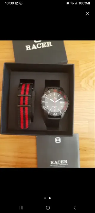Reloj Racer Negro y Rojo