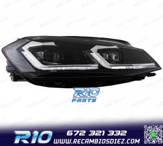 FAROS FULL LED DINAMICOS VOLKSWAGEN VW GOLF 7.5 17-19 LOOK R