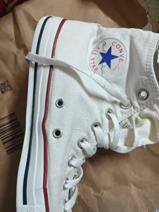 Converse uomo bianche alte