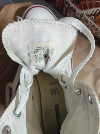 Converse uomo bianche alte