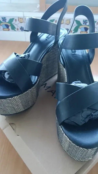 Sandalias Mango Plataforma Mujer