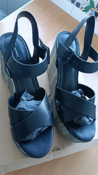 Sandalias Mango Plataforma Mujer