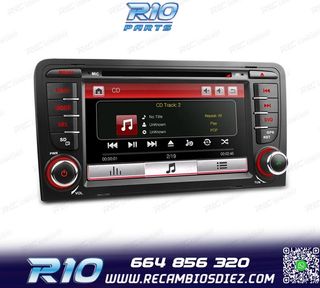 RADIO NAVEGADOR 7" AUDI A3 8P 03-12 USB GPS TACTIL HD