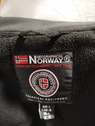 Chaqueta Geographical Norway Negra