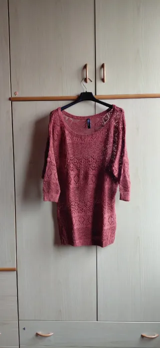 Pullover a maglia traforata donna Jean Pascale (M)