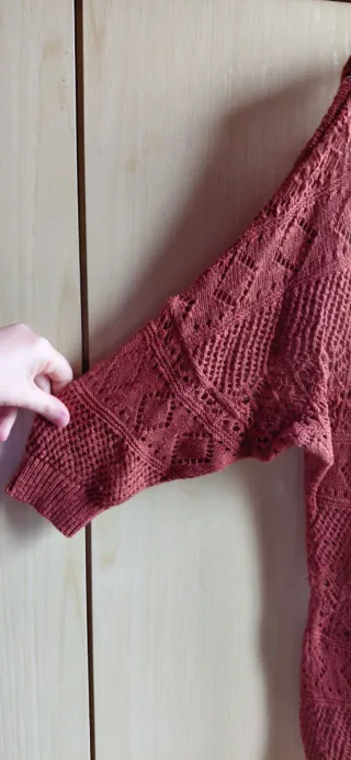 Pullover a maglia traforata donna Jean Pascale (M)