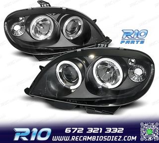 FAROS CITROEN SAXO 99-04 OJOS ANGEL FONDO NEGRO