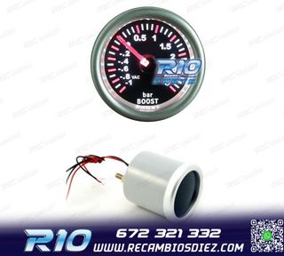 RELOJ PRESIÓN TURBO FONDO NEGRO ILUMINADO