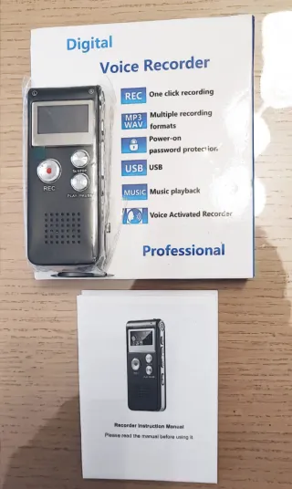 Registratore Vocale Digitale e Lettore MP3 ⭐Nuovo⭐