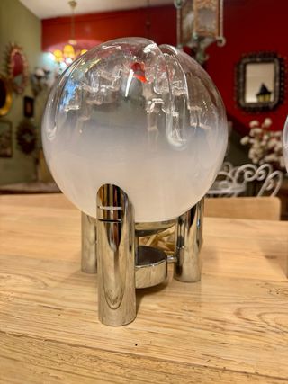 Coppia di lampade antiche in stile Murano anni '70