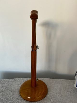 Percha expositora de madera para ropa