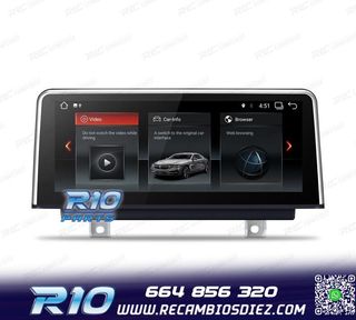 RADIO GPS ANDROID 14 BMW SERIE 3 SERIE 4 10,25"